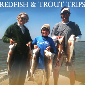 REDFISH AND SPECKLED TROUT CHARTERS OUT OF VENICE LOUISIANA